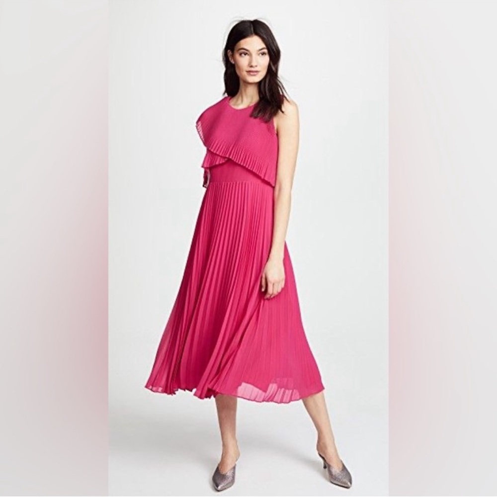 Club Monaco Pink Pleated Dress